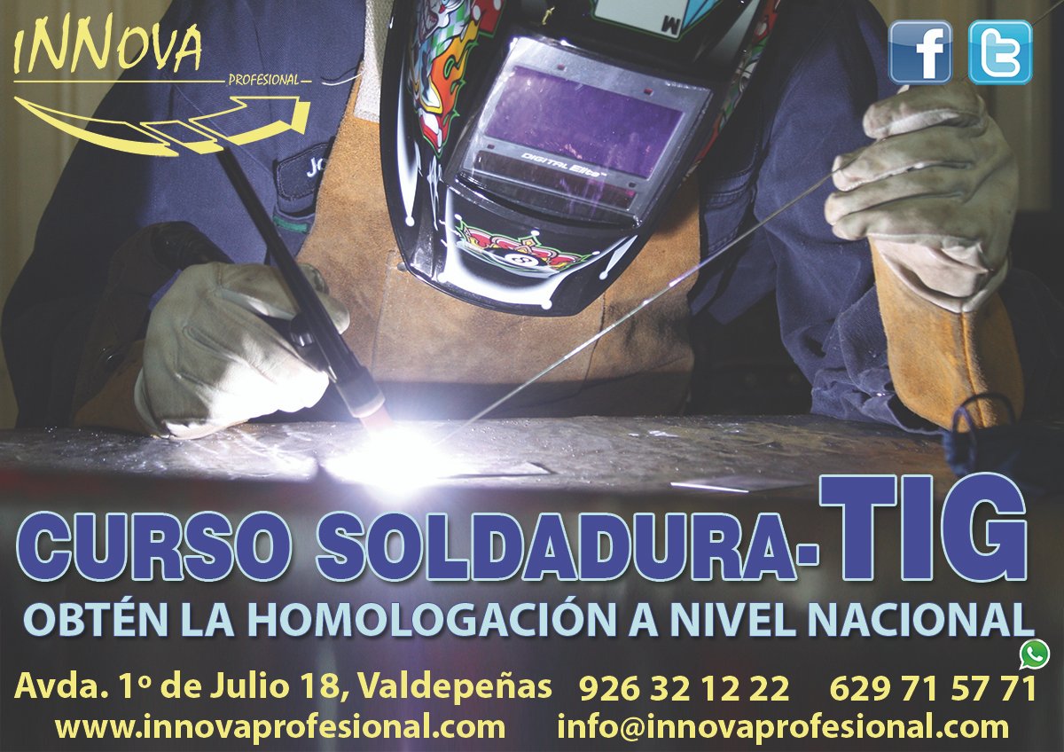 Curso Soldadura TIG - INNOVA PROFESIONAL